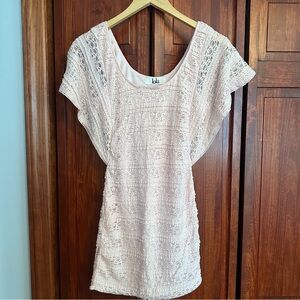 Soft Pink Lace Dress